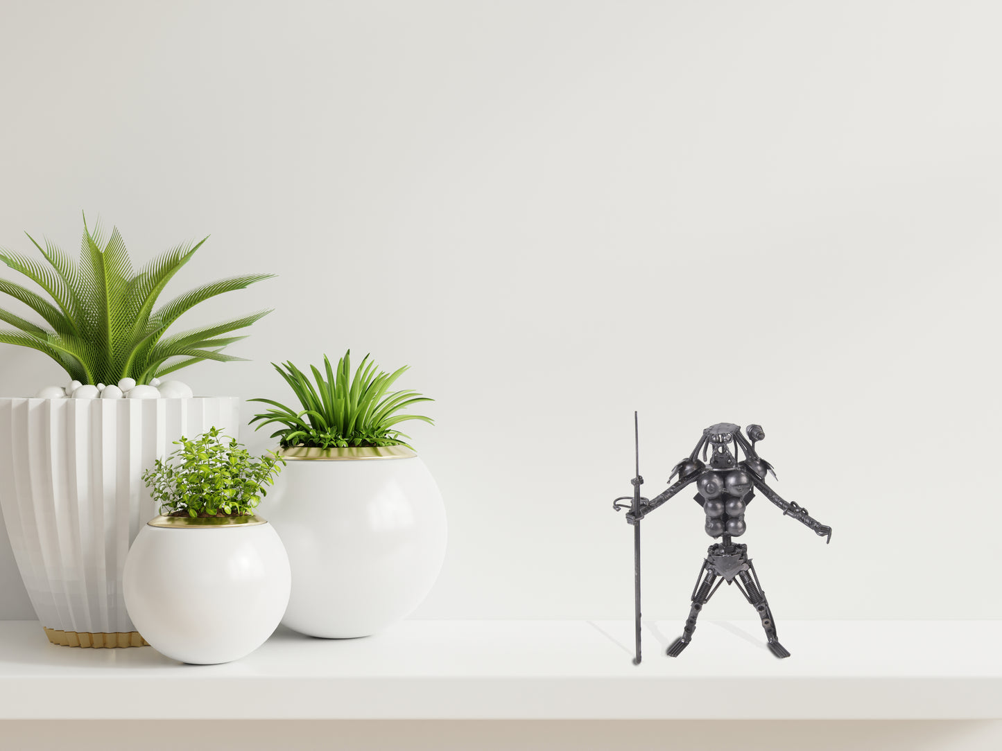 Metal Predator with Bow & Arrow