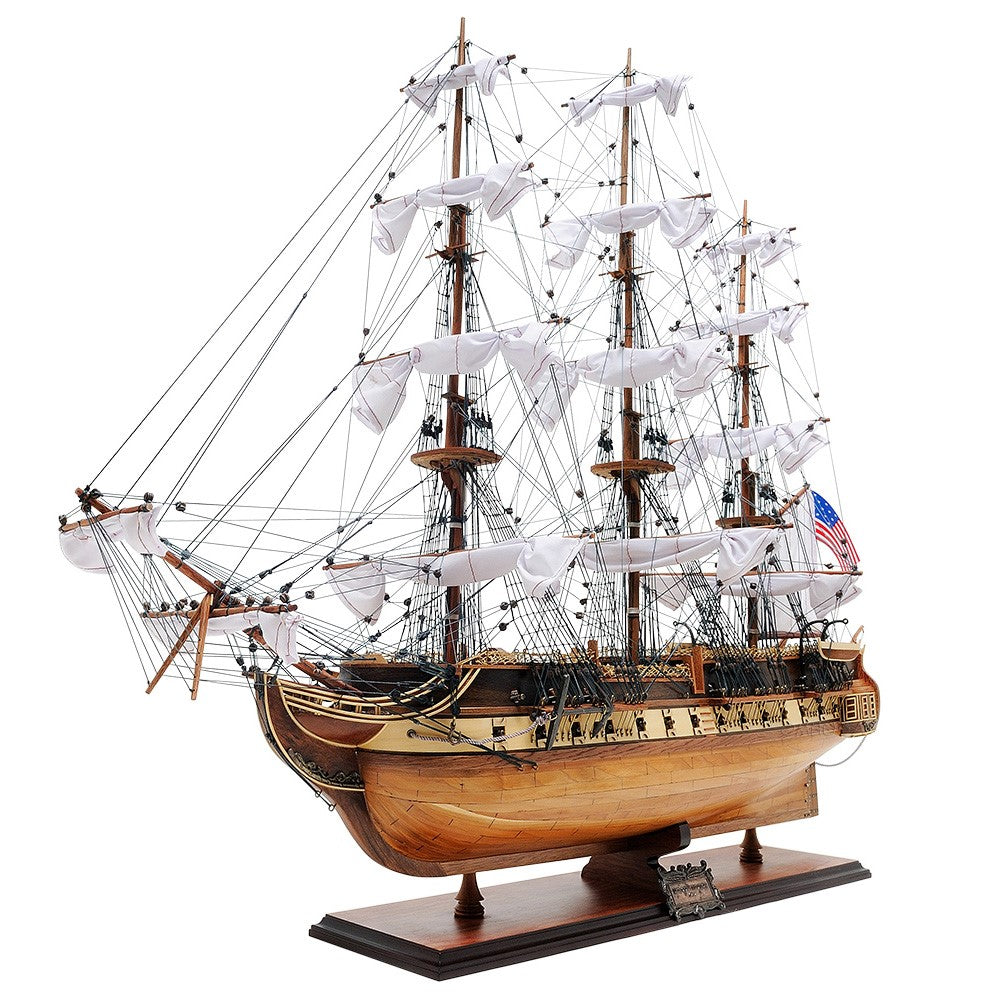 Exclusive 34-inch USS Constitution Wooden Model Ship - High-Quality