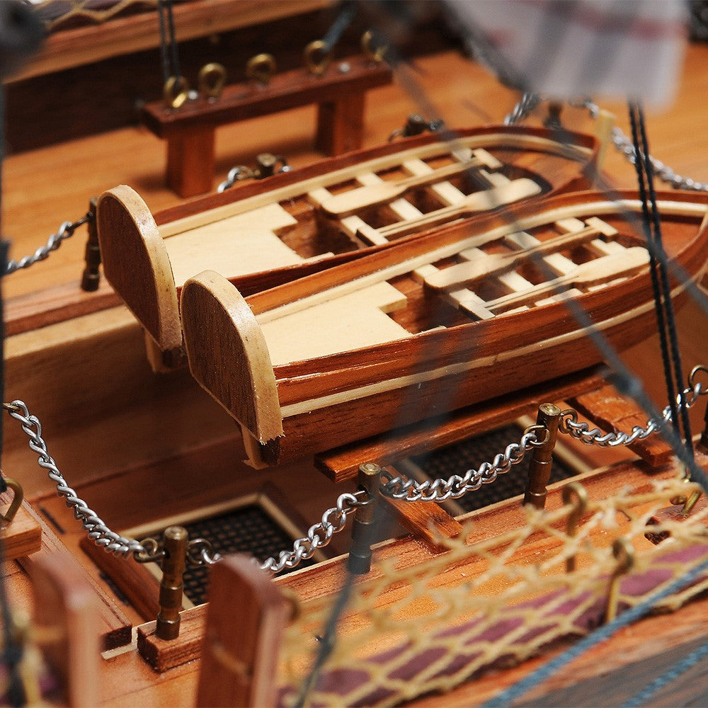 Exclusive 34-inch USS Constitution Wooden Model Ship - High-Quality