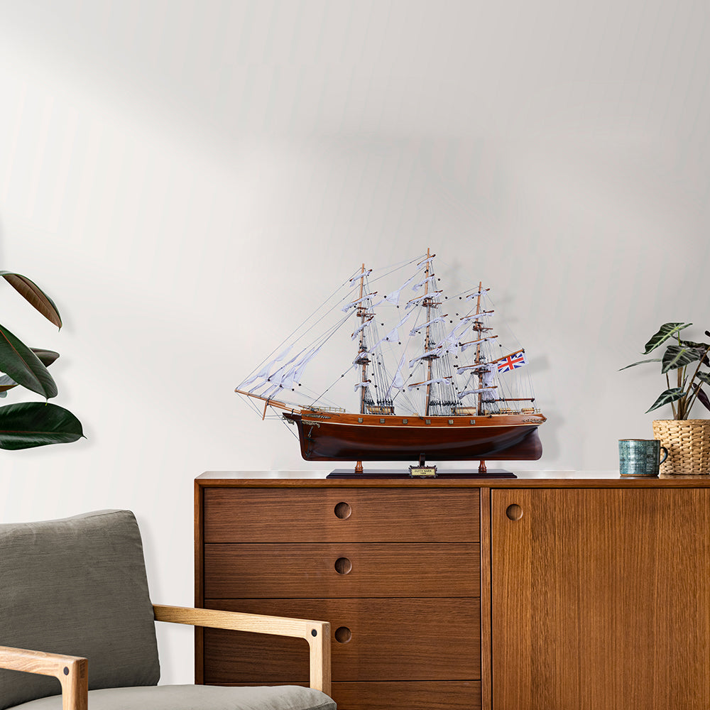 CUTTY SARK (BLACK WOOD) MODEL SHIP | High-quality | Fully Assembled Wooden Ship Models For Wholesale