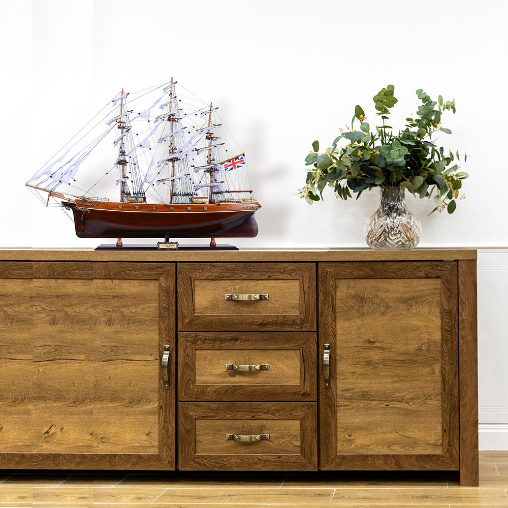 CUTTY SARK (BLACK WOOD) MODEL SHIP | High-quality | Fully Assembled Wooden Ship Models For Wholesale