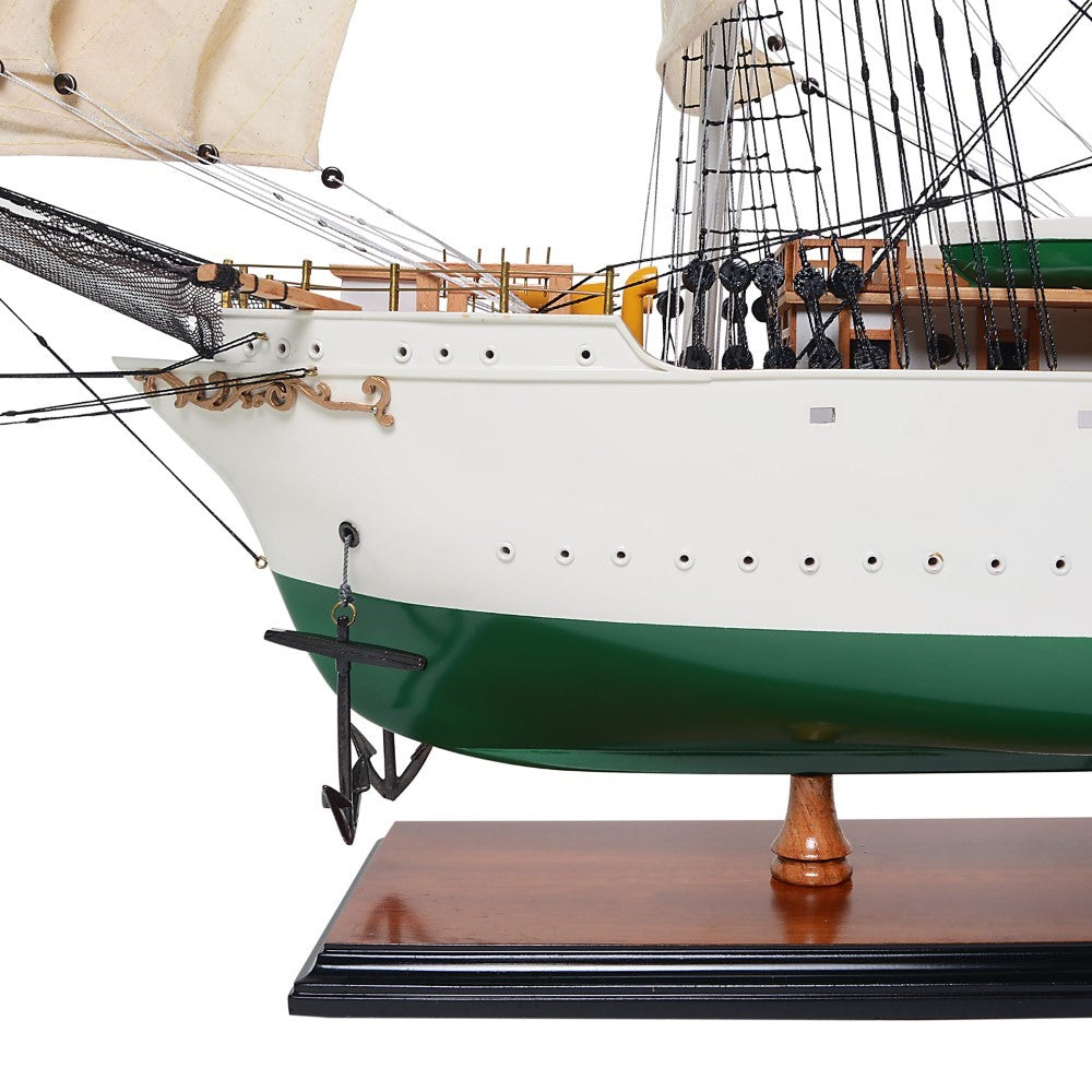 DANMARK PAINTED MODEL SHIP | High-quality | Fully Assembled Wooden Ship Models For Wholesale