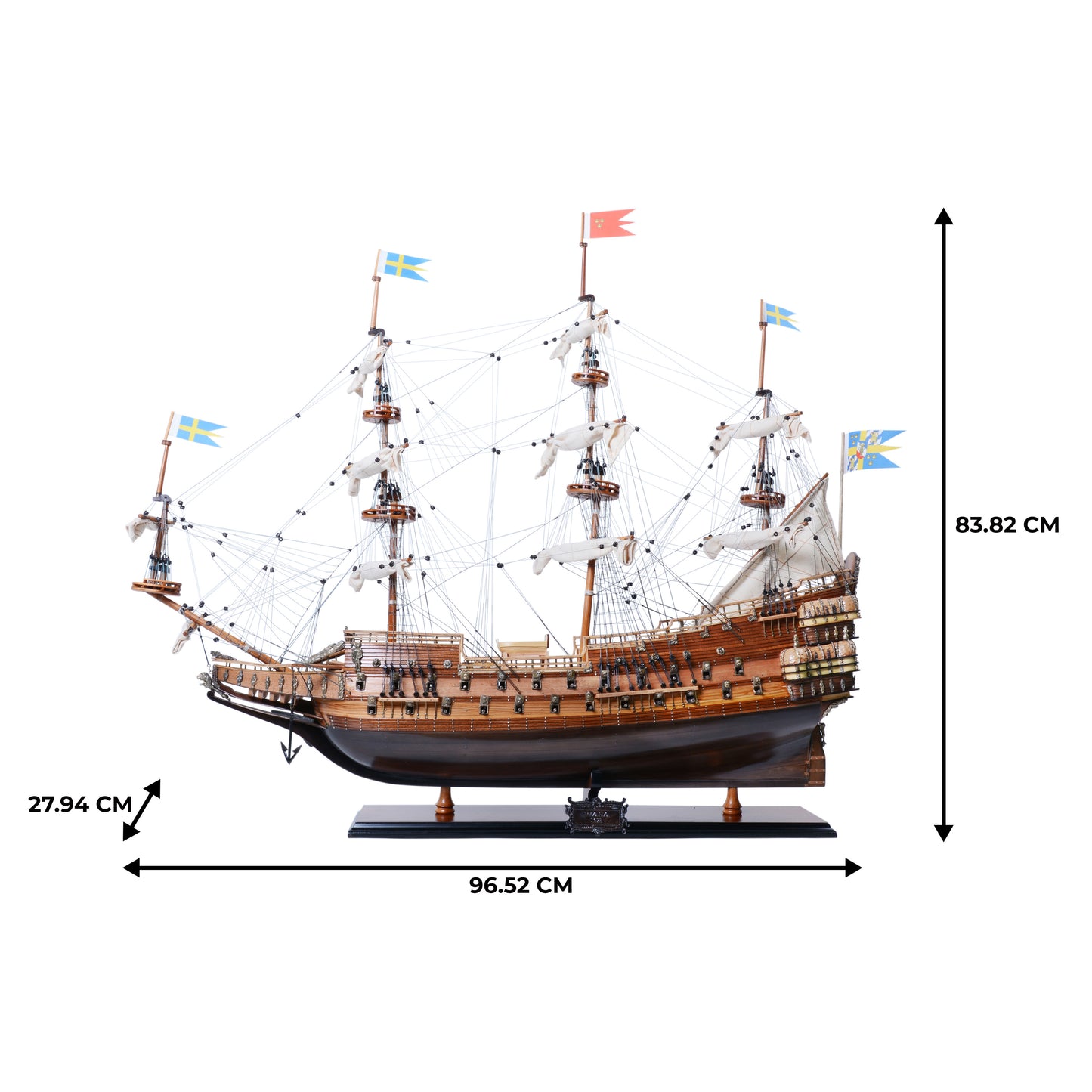 WASA MODEL SHIP L80 | High-quality | Fully Assembled Wooden Ship Models For Wholesale