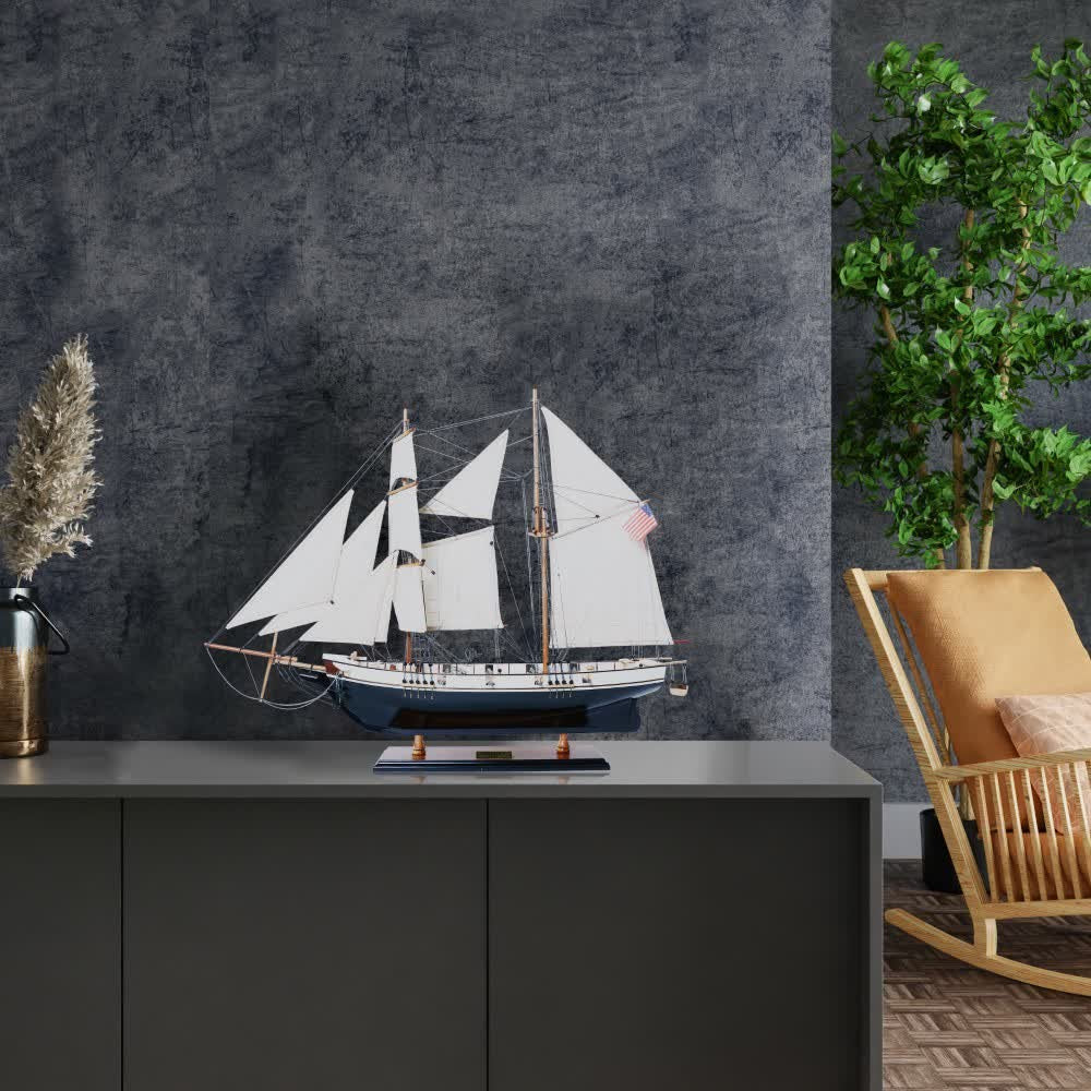 HARVEY MODEL SHIP PAINTED | High-quality | Fully Assembled Wooden Ship Models For Wholesale