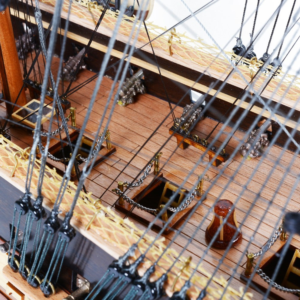 Exclusive 34-inch USS Constitution Wooden Model Ship - High-Quality