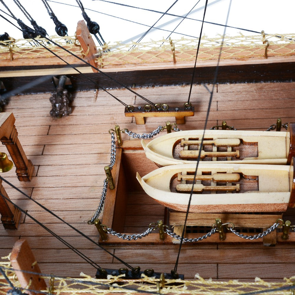 Exclusive 34-inch USS Constitution Wooden Model Ship - High-Quality