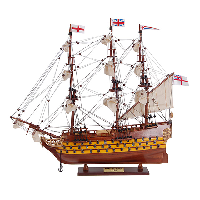 HMS VICTORY PAINTED L45 | High-quality | Fully Assembled Wooden Ship Models For Wholesale