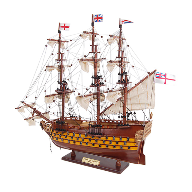 HMS VICTORY PAINTED L45 | High-quality | Fully Assembled Wooden Ship Models For Wholesale