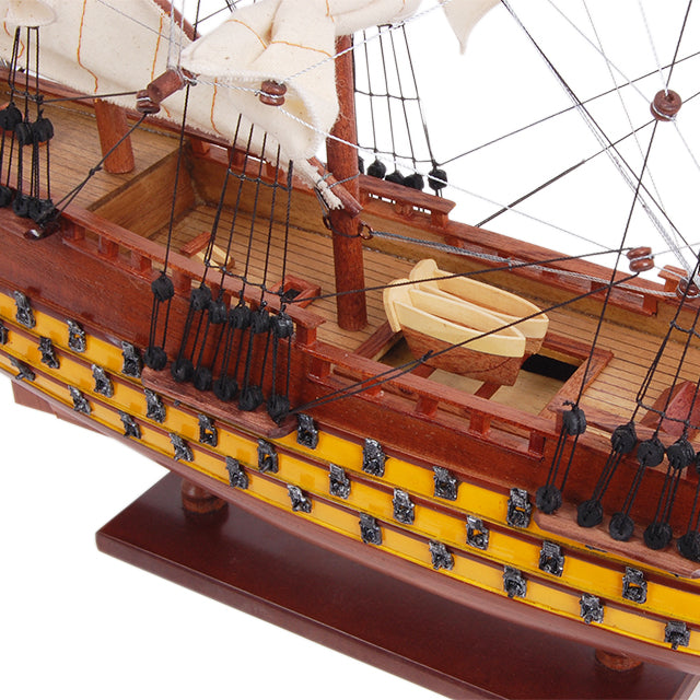 HMS VICTORY PAINTED L45 | High-quality | Fully Assembled Wooden Ship Models For Wholesale