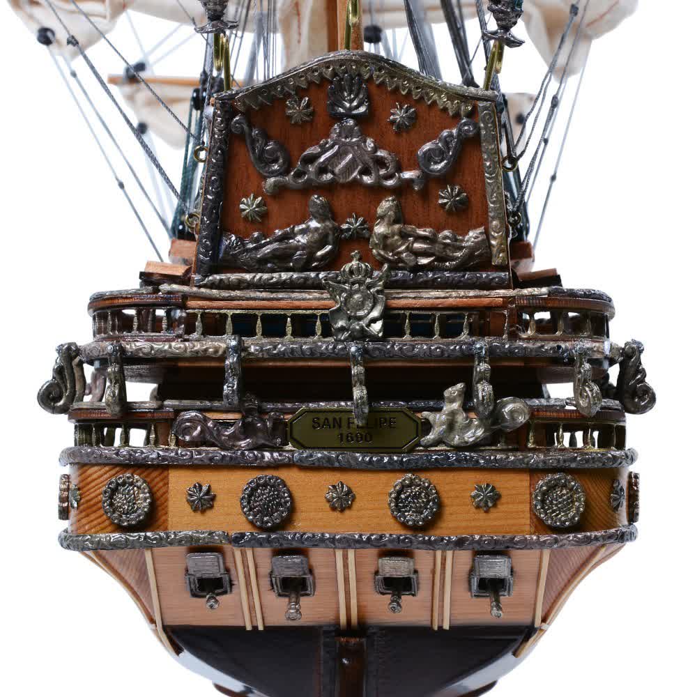 SAN FELIPE MODEL SHIP L60 | High-quality | Fully Assembled Wooden Ship Models For Wholesale