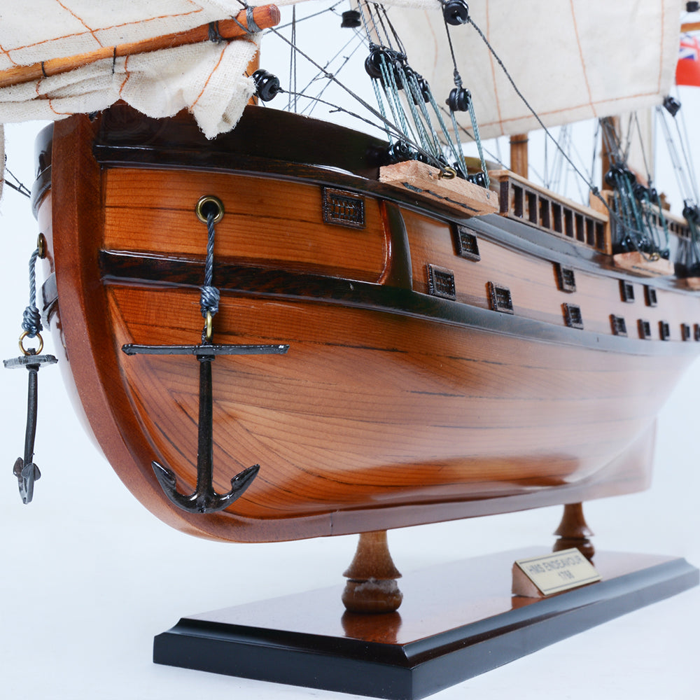 HMS ENDEAVOUR MODEL SHIP SMALL | High-quality | Fully Assembled Wooden Ship Models For Wholesale
