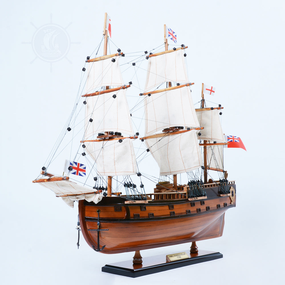 HMS ENDEAVOUR MODEL SHIP SMALL | High-quality | Fully Assembled Wooden Ship Models For Wholesale