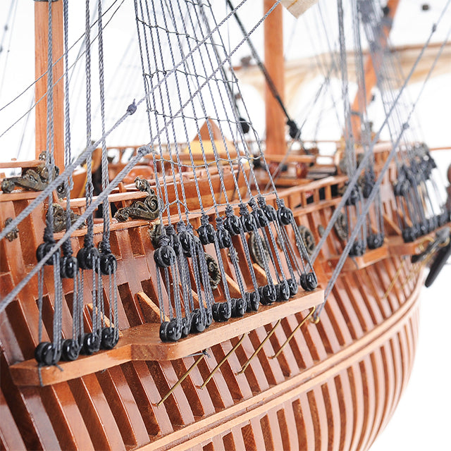 SAN FELIPE MODEL SHIP OPEN HULL L80 | High-quality | Fully Assembled Wooden Ship Models For Wholesale