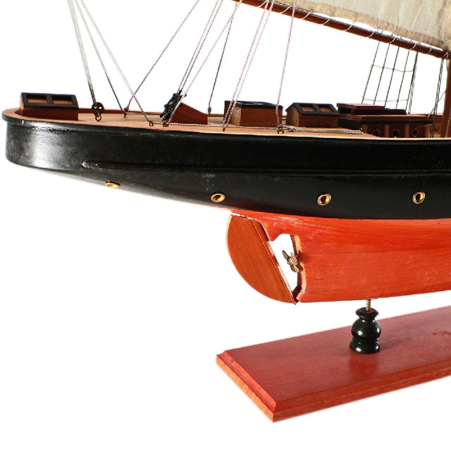 ATLANTIC PAINTED LARGE | Partially Assembled Wooden Yacht Model For Wholesale