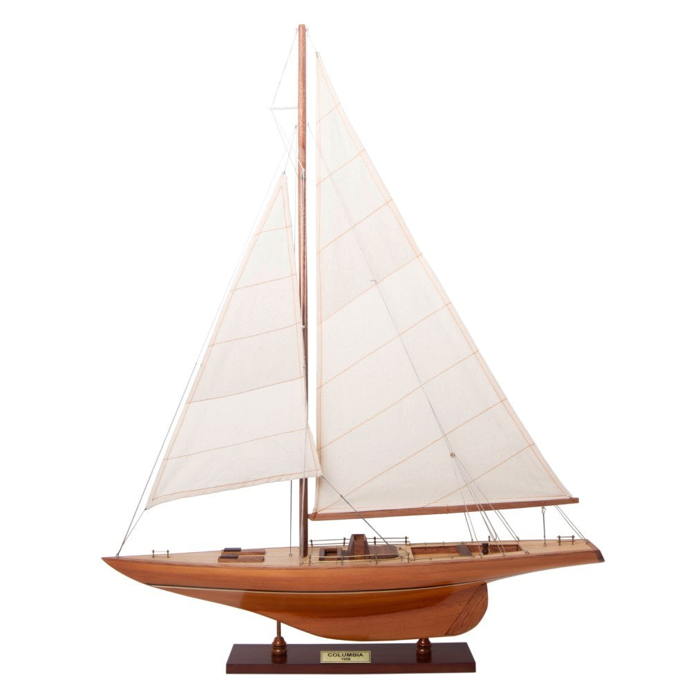 COLUMBIA Model Yacht Medium Fully Assembled Wooden Ship Model For Wholesalec