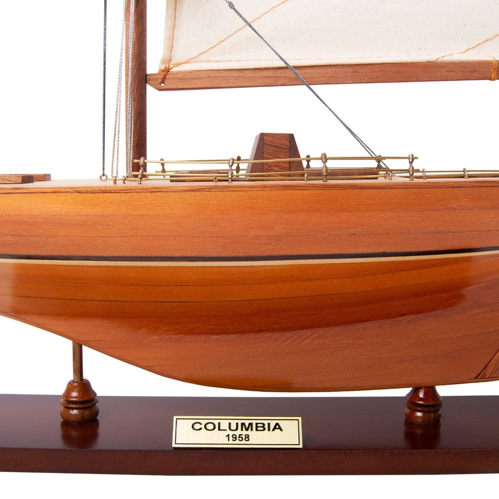 COLUMBIA Model Yacht Medium Fully Assembled Wooden Ship Model For Wholesalec