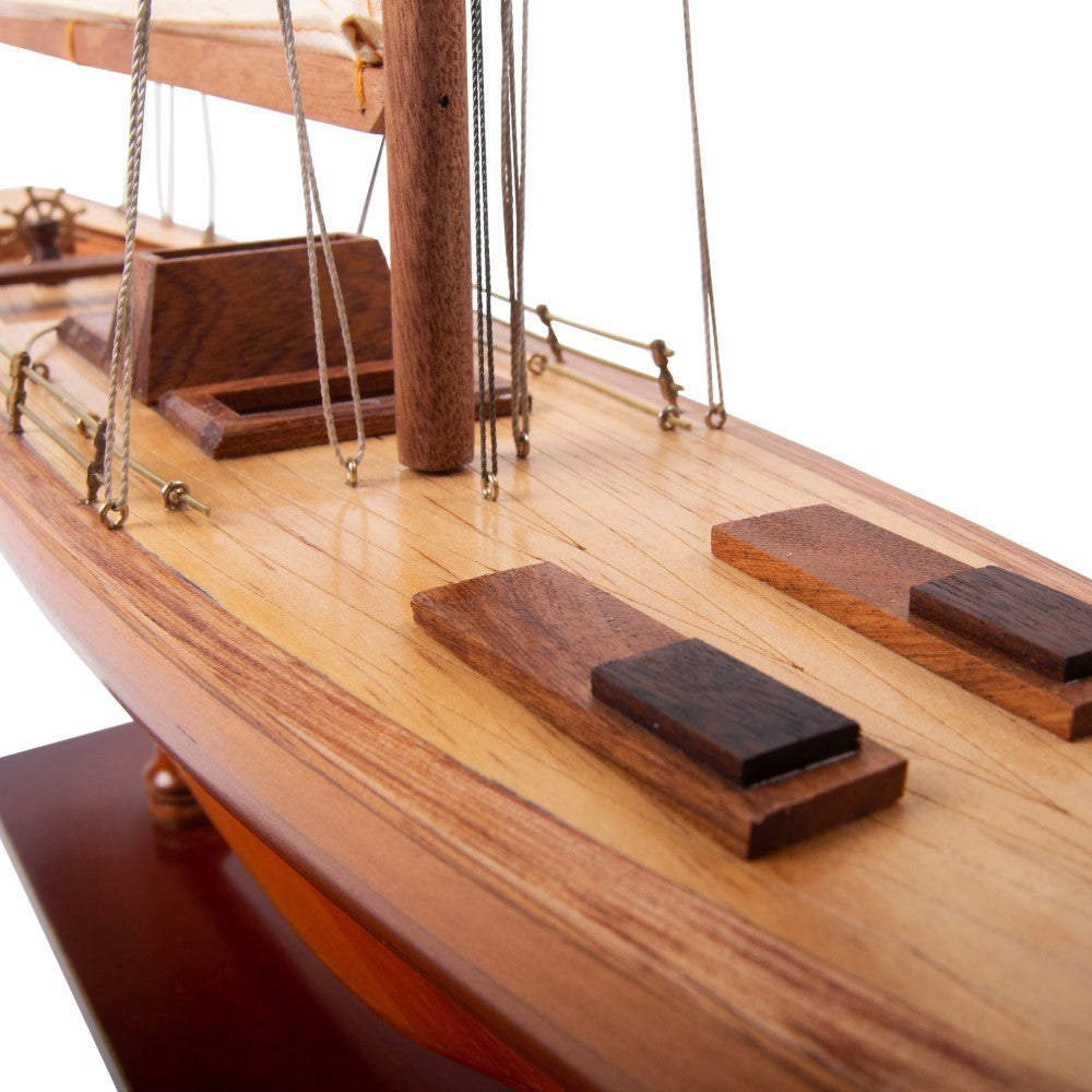 COLUMBIA Model Yacht Medium Fully Assembled Wooden Ship Model For Wholesalec