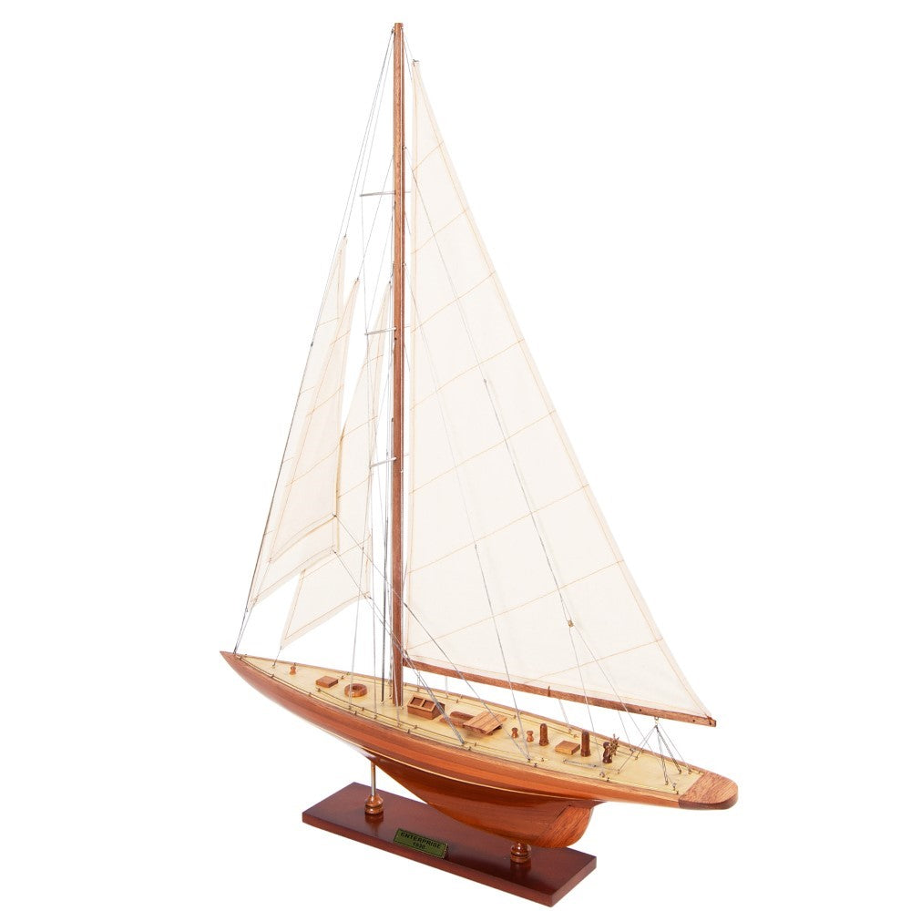 ENTERPRISES Model Yacht Medium | Fully Assembled Wooden Ship Model For Wholesale