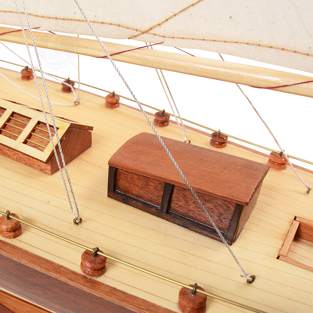SHAMROCK YACHT L Model Yacht | Fully Assembled Wooden Ship Model For Wholesale