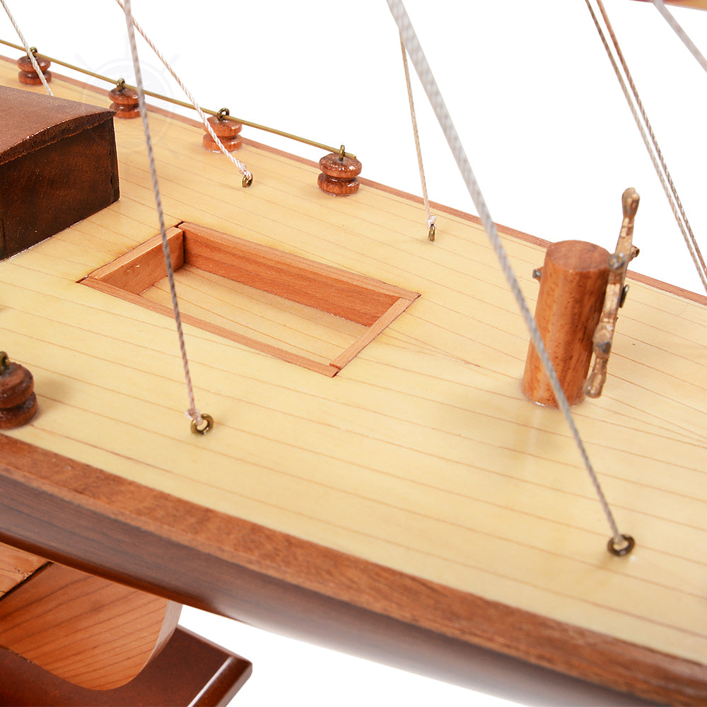 SHAMROCK YACHT L Model Yacht | Fully Assembled Wooden Ship Model For Wholesale