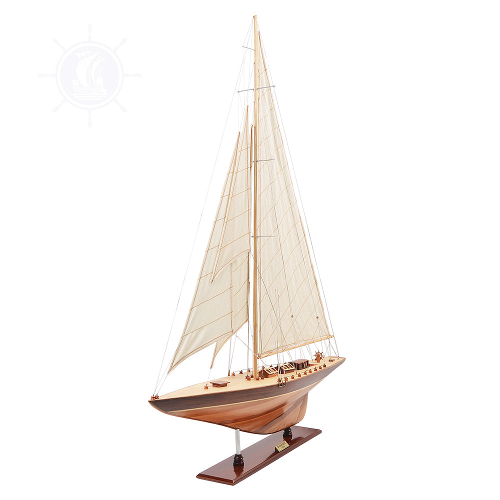 SHAMROCK YACHT L Model Yacht | Fully Assembled Wooden Ship Model For Wholesale