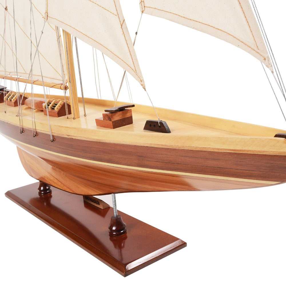 SHAMROCK Model Yacht L | Fully Assembled Wooden Ship Model For Wholesale