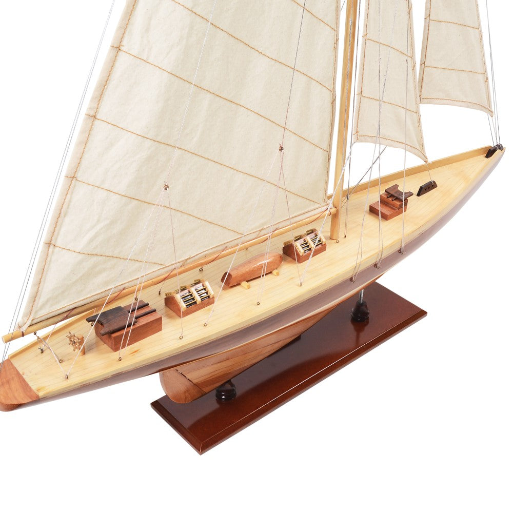 SHAMROCK Model Yacht L | Fully Assembled Wooden Ship Model For Wholesale