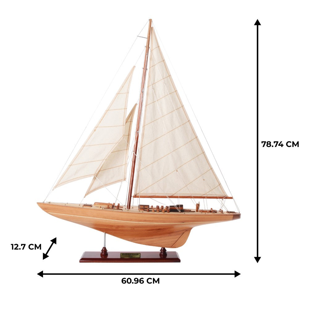 ENDEAVOUR Model Yacht MEDIUM | Fully Assembled Wooden Ship Model For Wholesale