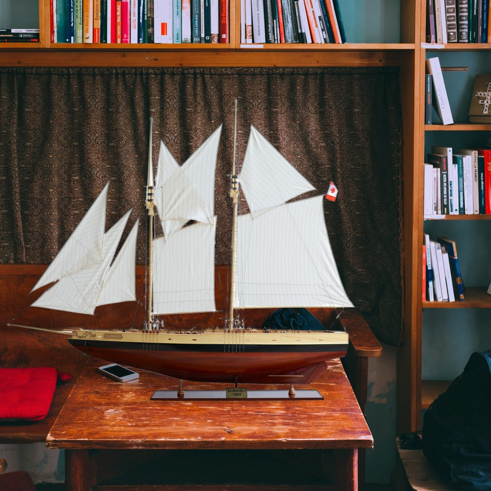 BLUENOSE II XL Model Yacht | Fully Assembled Wooden Ship Model For Wholesale
