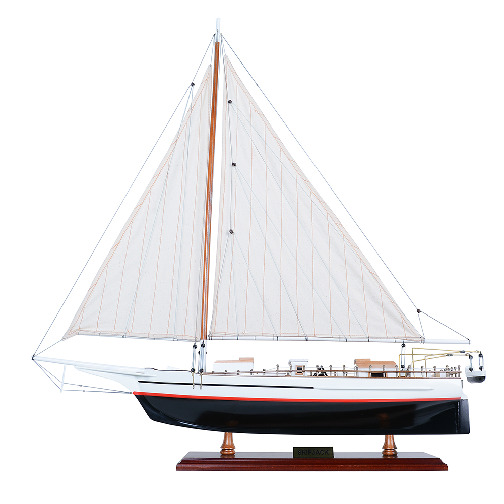 SKIPJACK PAINTED | Fully Assembled Wooden Ship Model For Wholesale