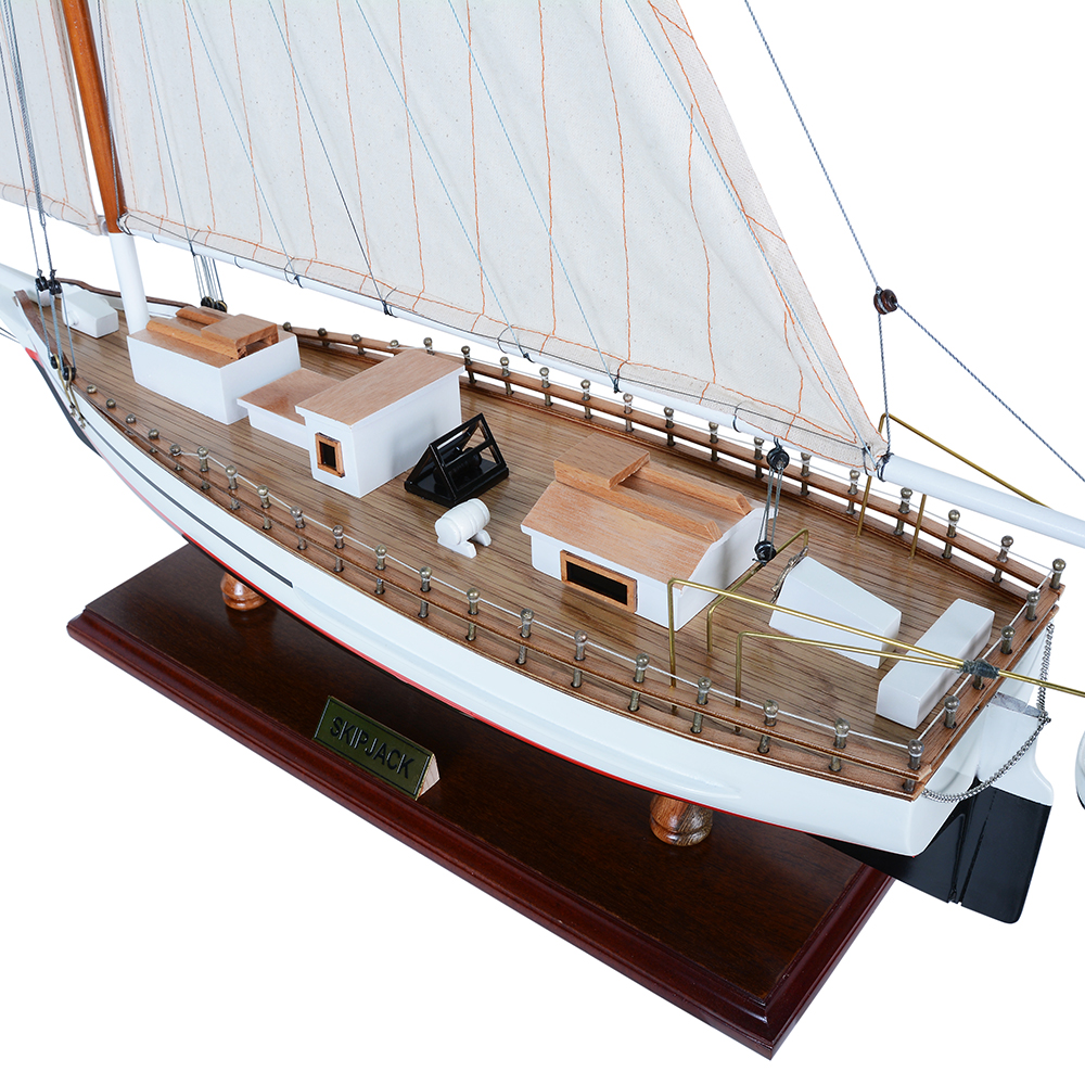 SKIPJACK PAINTED | Fully Assembled Wooden Ship Model For Wholesale