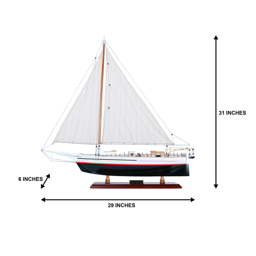 SKIPJACK PAINTED | Fully Assembled Wooden Ship Model For Wholesale