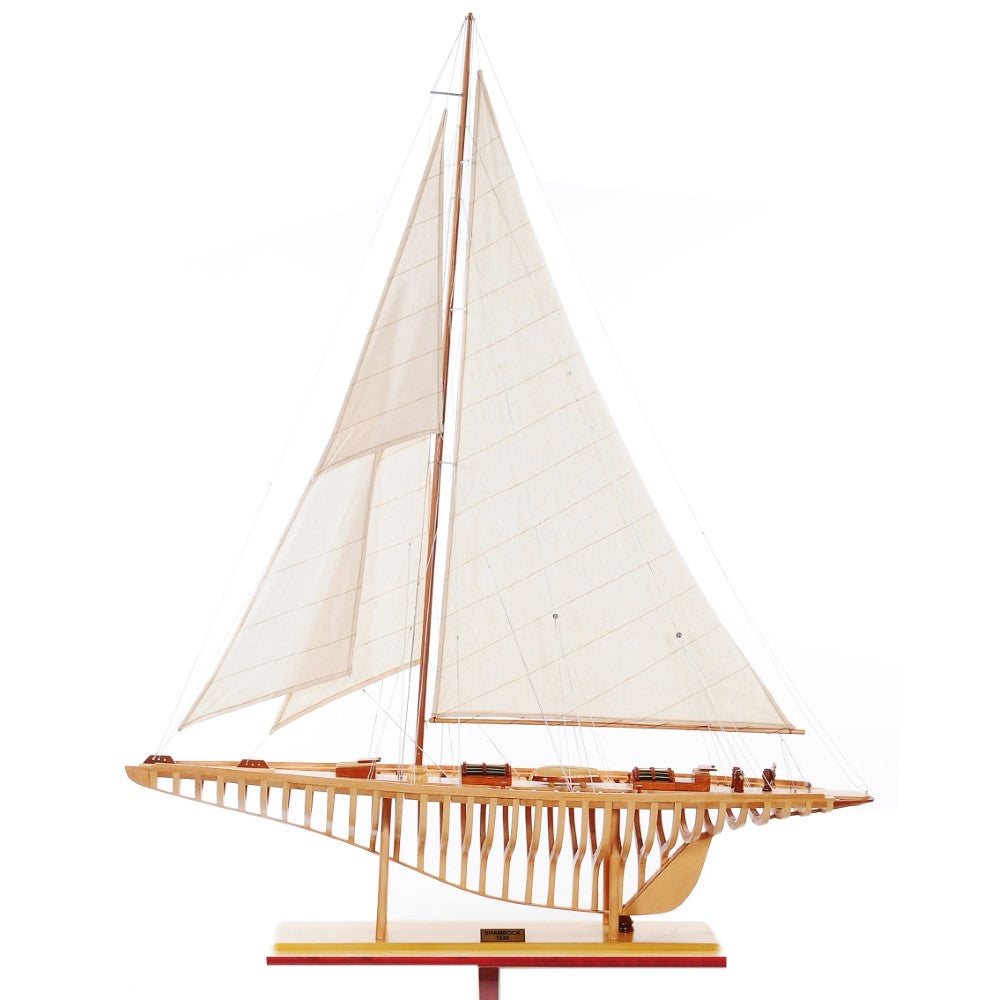 SHAMROCK (SEE THROUGH) XLARGE Model Yacht | Partially Assembled Wooden Yacht Model For Wholesale