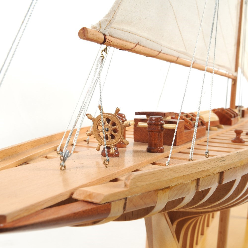 SHAMROCK (SEE THROUGH) XLARGE Model Yacht | Partially Assembled Wooden Yacht Model For Wholesale
