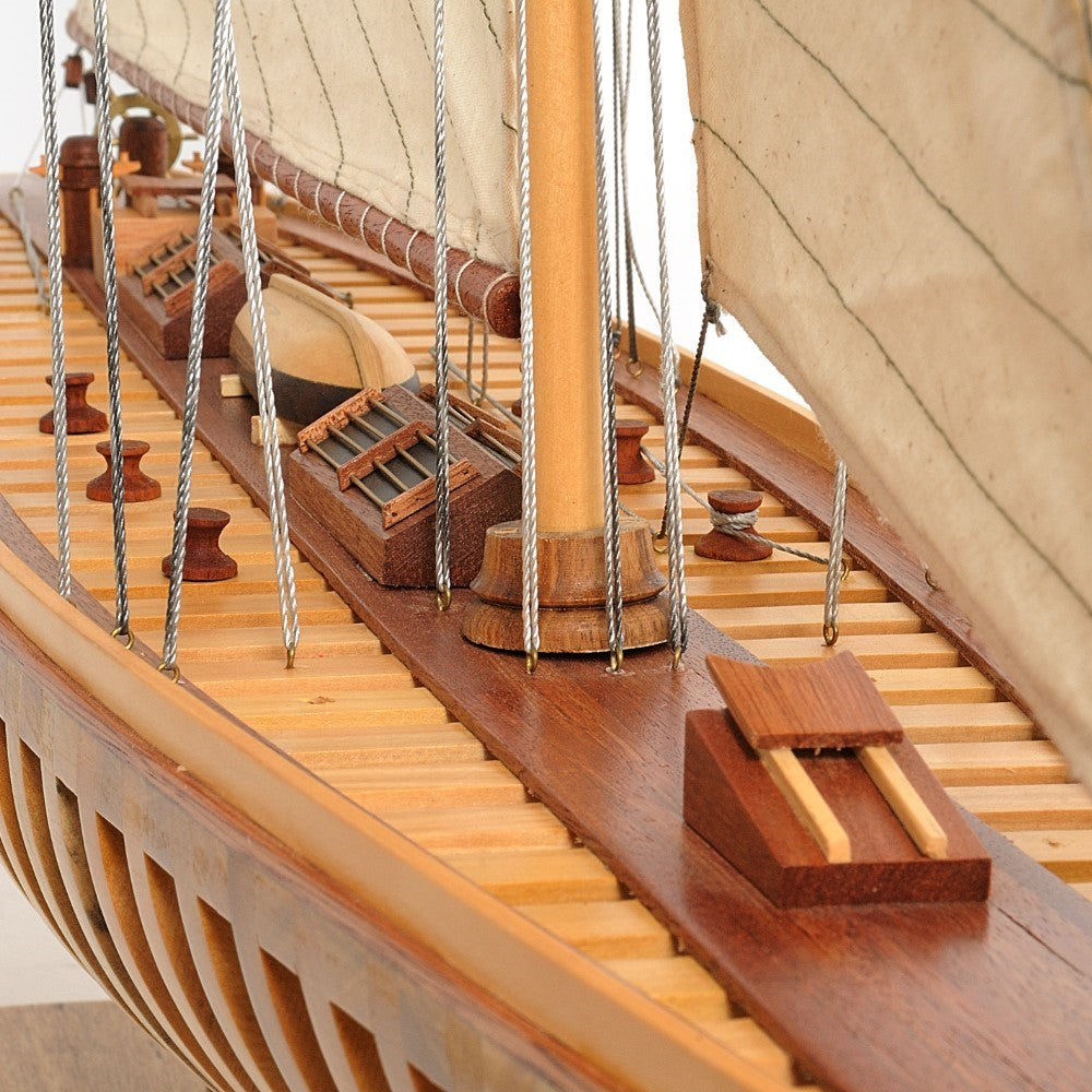 SHAMROCK (SEE THROUGH) XLARGE Model Yacht | Partially Assembled Wooden Yacht Model For Wholesale