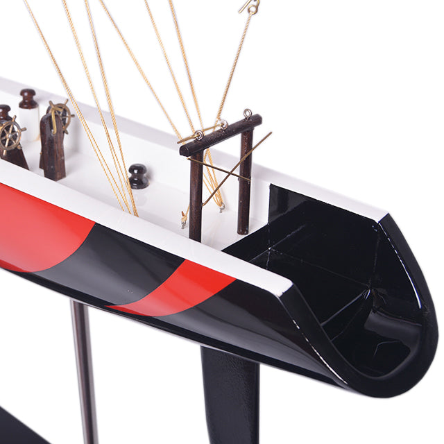 Alinghi Painted Medium Sailboat Schooner Yacht Model
