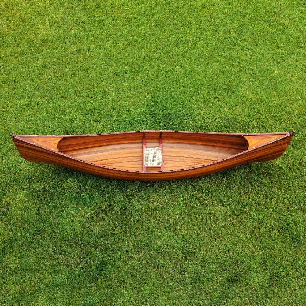 WOODEN CANOE 10 FT | Museum-quality | Fully Assembled Wooden Ship Model