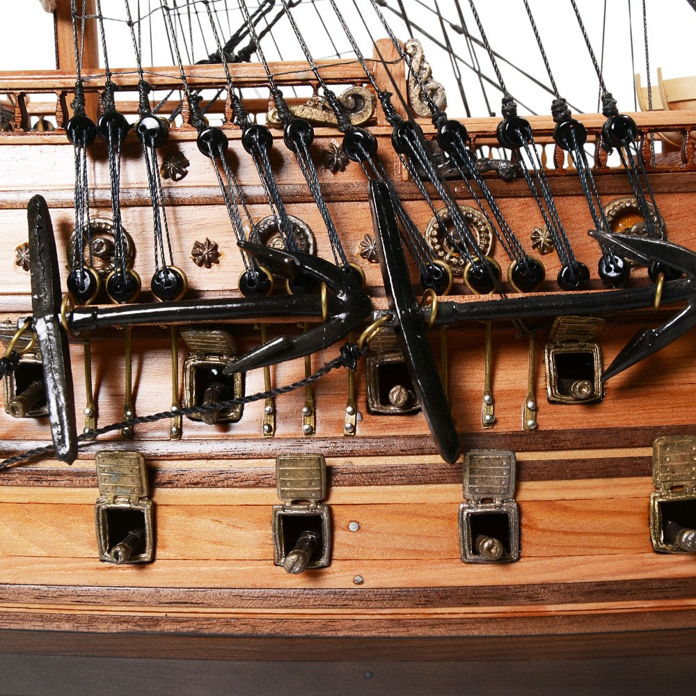 SAN FELIPE LARGE WITH TABLE TOP DISPLAY CASE | High-quality | Fully Assembled Wooden Ship Models For Wholesale