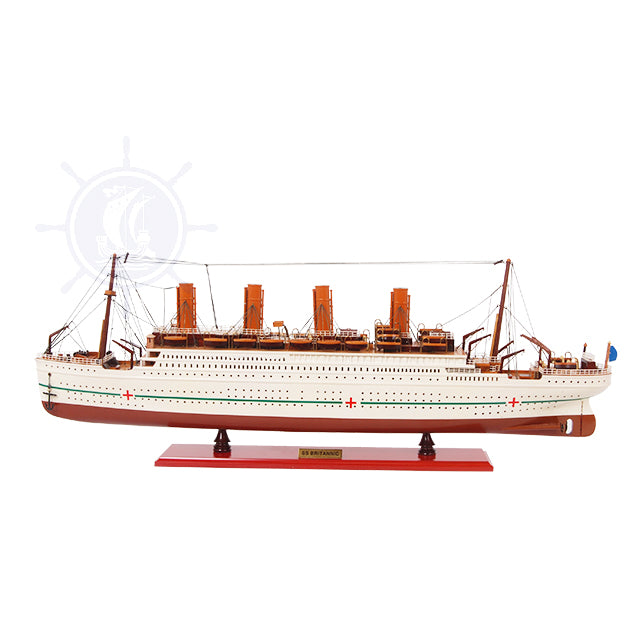 SS BRITANNIC MODEL SHIP PAINTED | High-quality | Fully Assembled Wooden Ship Models for Wholesale
