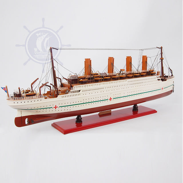 SS BRITANNIC MODEL SHIP PAINTED | High-quality | Fully Assembled Wooden Ship Models for Wholesale