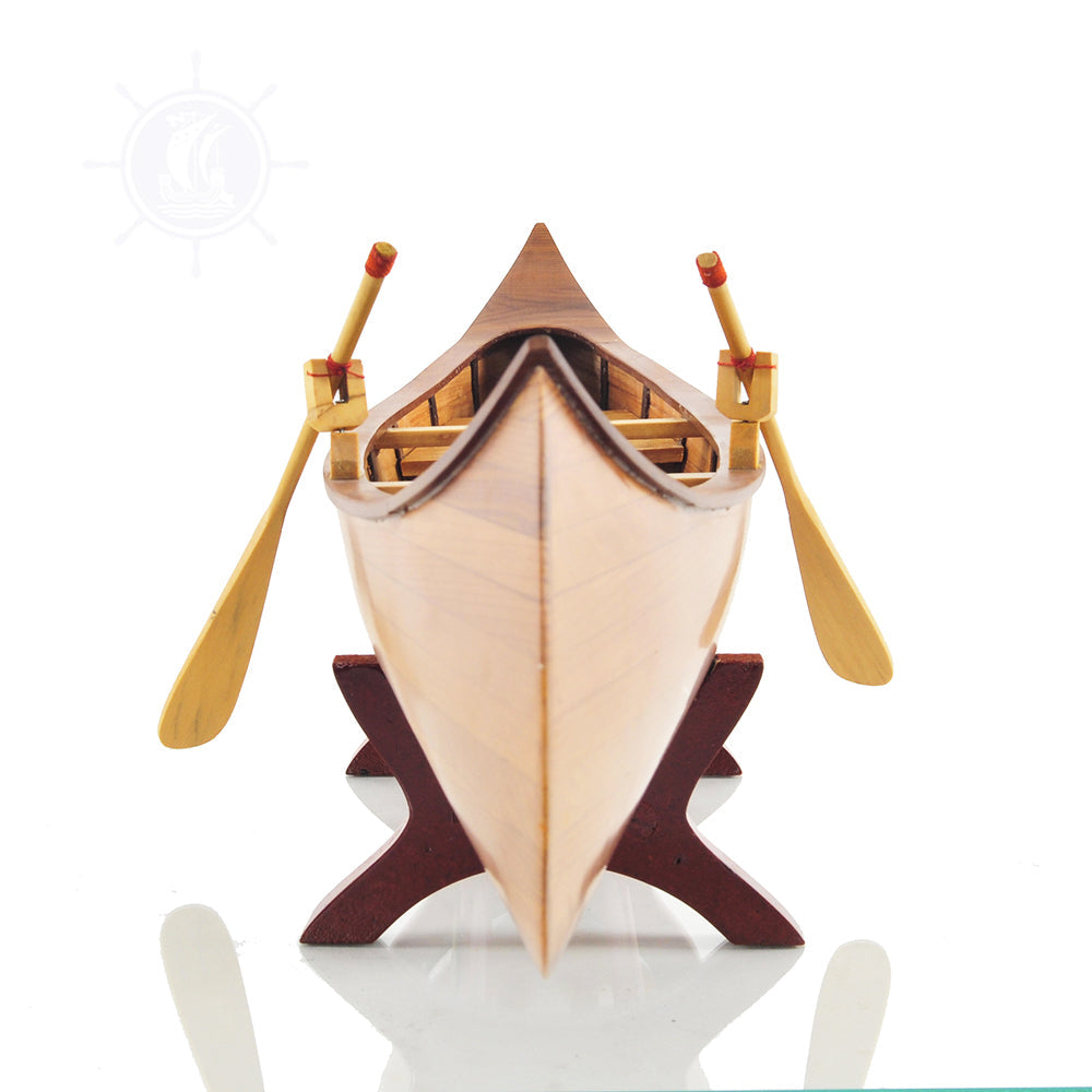INDIAN GIRL CANOE MODEL BOAT | High-quality | Fully Assembled Wooden Model boats For Wholesale