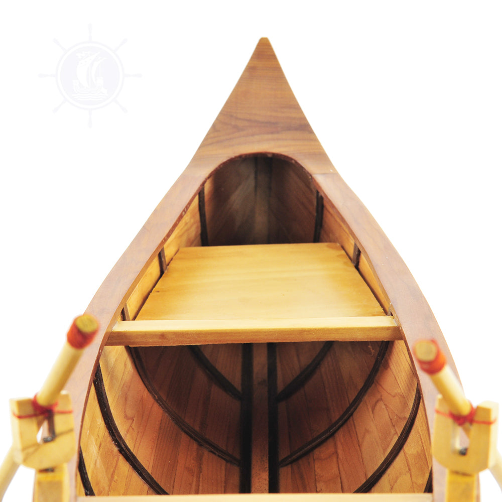 INDIAN GIRL CANOE MODEL BOAT | High-quality | Fully Assembled Wooden Model boats For Wholesale