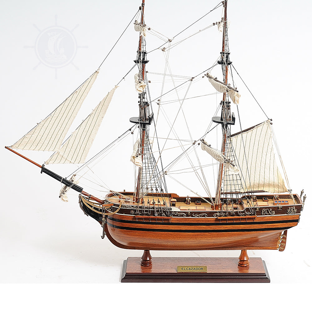 THE EL CAZADOR MODEL SHIP | High-quality | Fully Assembled Wooden Ship Models For Wholesale