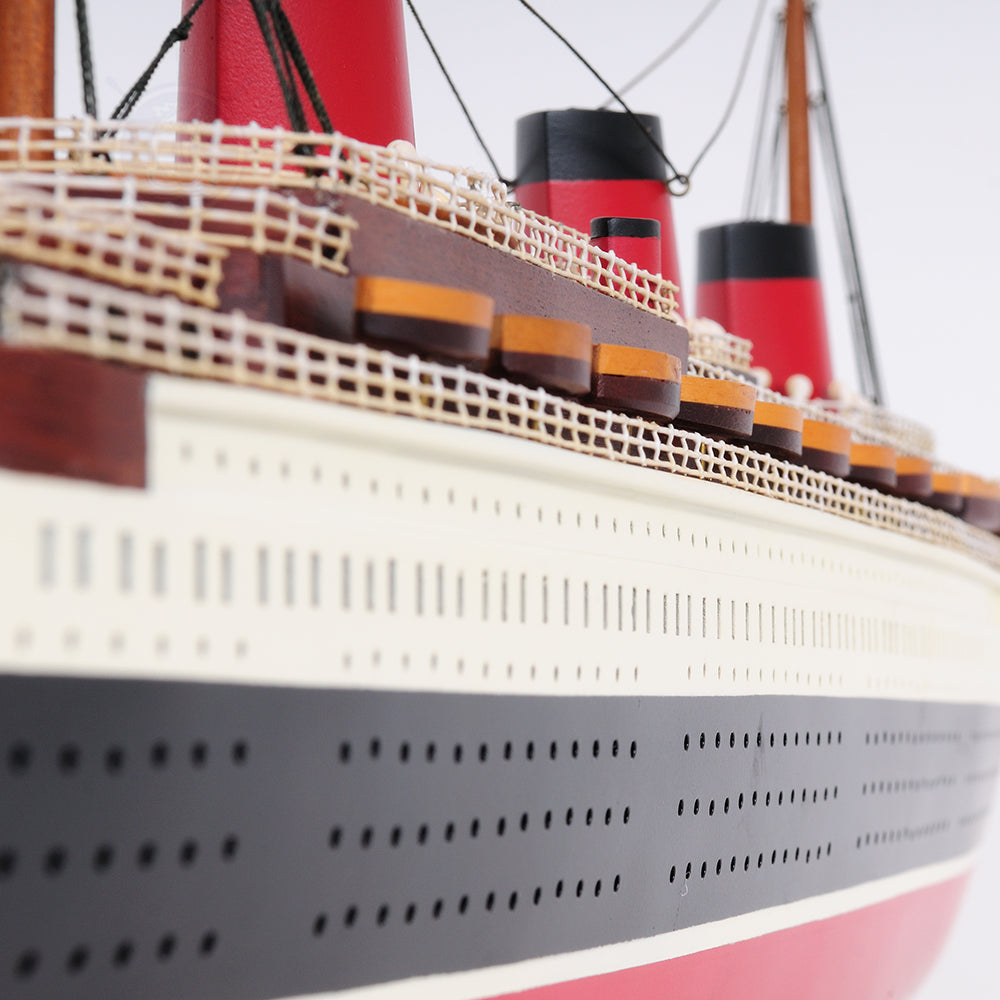 NORMANDIE CRUISE SHIP MODEL PAINTED | High-quality Cruiser| Fully Assembled Wooden Model Ship For Wholesale