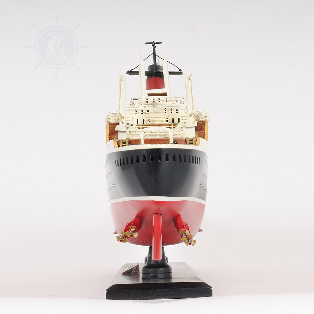 SS FRANCE CRUISE SHIP MODEL PAINTED| High-quality Cruiser| Fully Assembled Wooden Model Ship For Wholesale