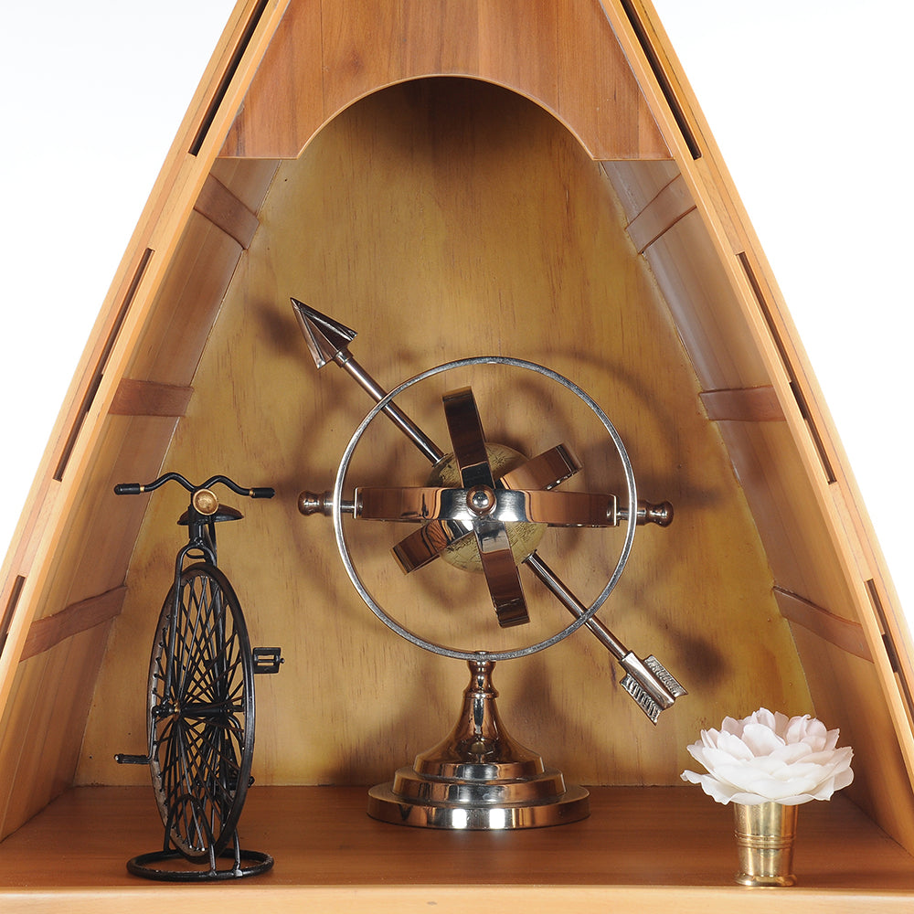 CANOE WINE SHELF | High-quality | Fully Assembled Wooden Ship Model For Wholesale