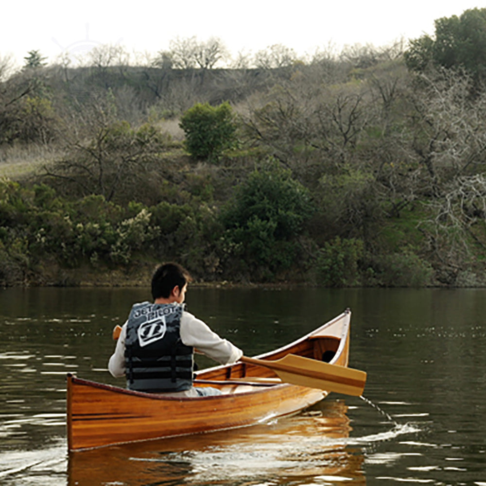 REAL CANOE 18' L545 | Wooden Kayak | Boat | Canoe with Paddles for fishing and water sports For Wholesale