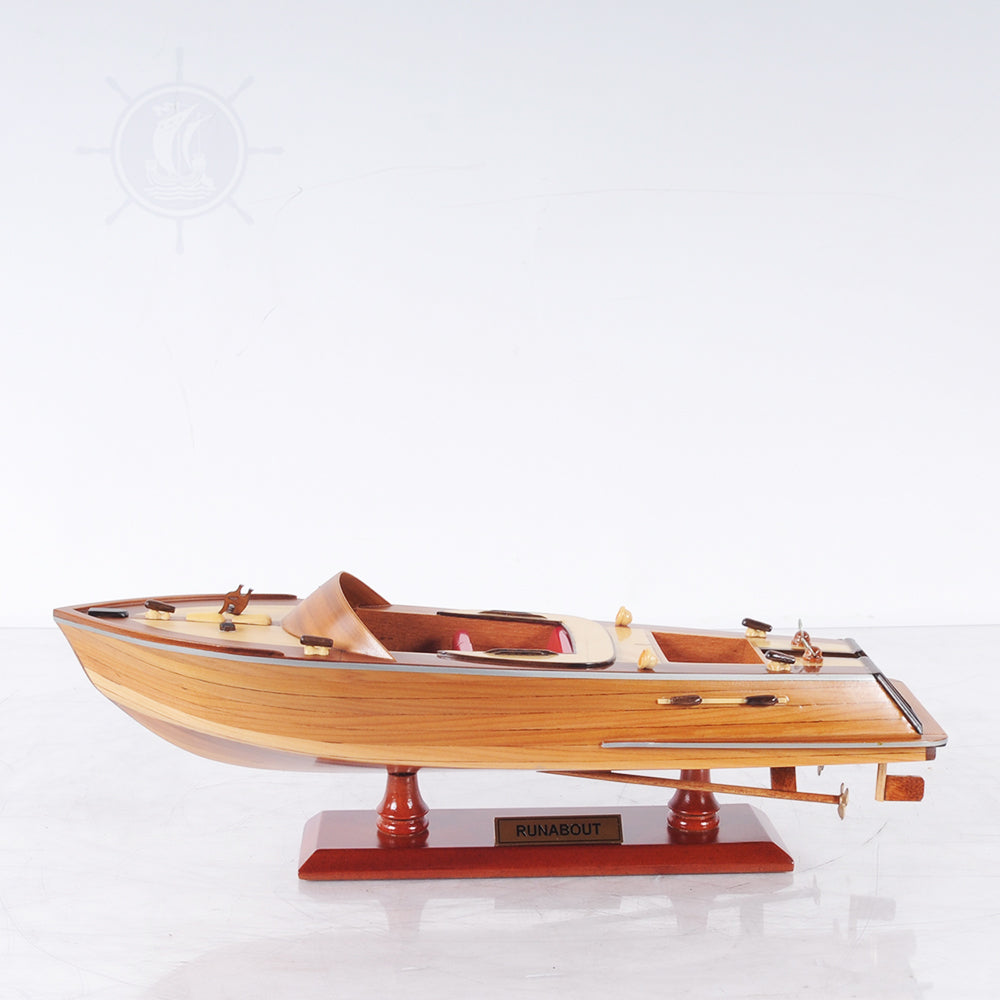 RUNABOUT L40 MODEL BOAT | High-quality | Fully Assembled Wooden Model boats For Wholesale