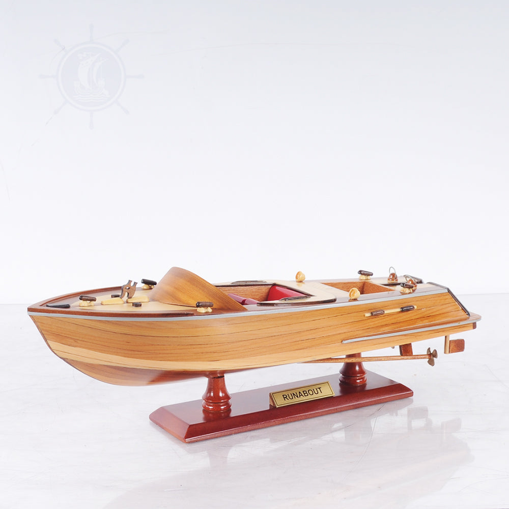 RUNABOUT L40 MODEL BOAT | High-quality | Fully Assembled Wooden Model boats For Wholesale