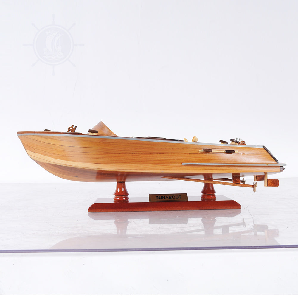 RUNABOUT L40 MODEL BOAT | High-quality | Fully Assembled Wooden Model boats For Wholesale